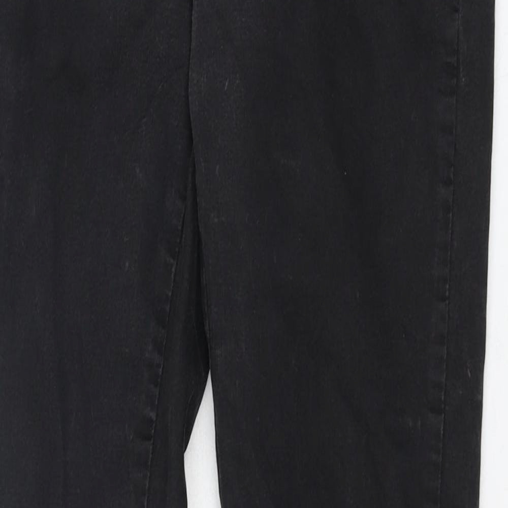 Boohoo Mens Grey Cotton Skinny Jeans Size 30 in L32 in Regular Zip