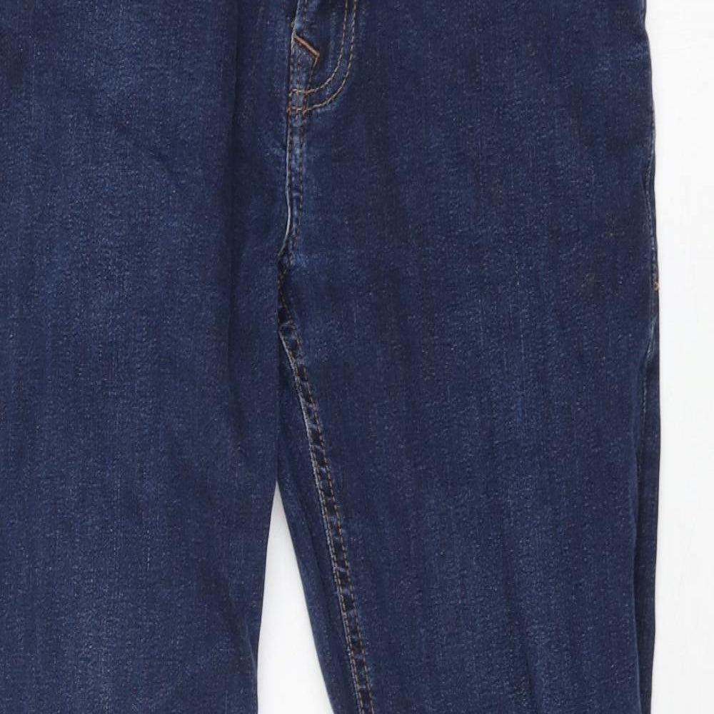NEXT Mens Blue Cotton Straight Jeans Size 30 in L29 in Regular Zip