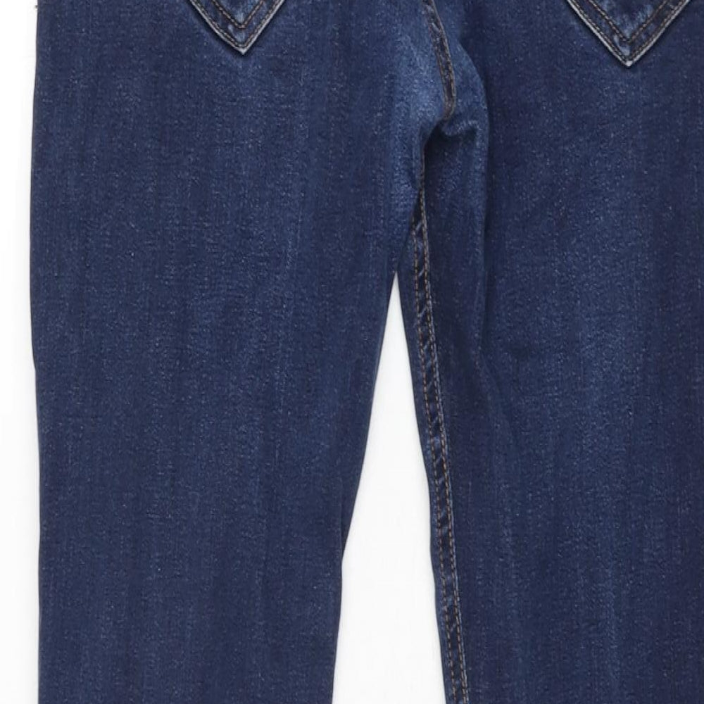 NEXT Mens Blue Cotton Straight Jeans Size 30 in L29 in Regular Zip