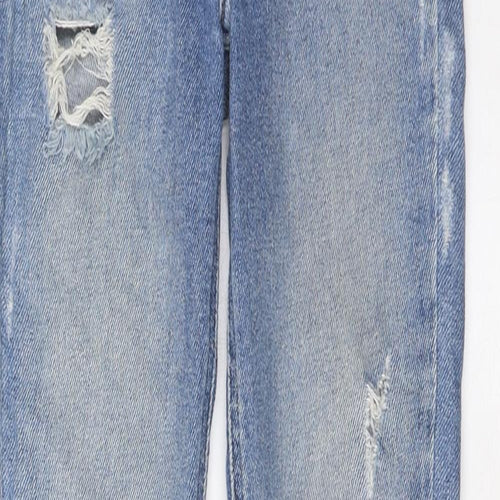River Island Womens Blue Cotton Skinny Jeans Size 6 L27 in Regular Zip - Pockets