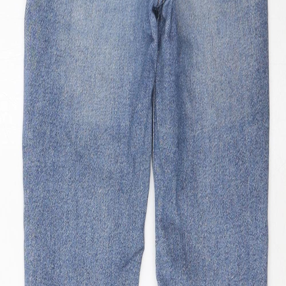 River Island Womens Blue Cotton Skinny Jeans Size 6 L27 in Regular Zip - Pockets