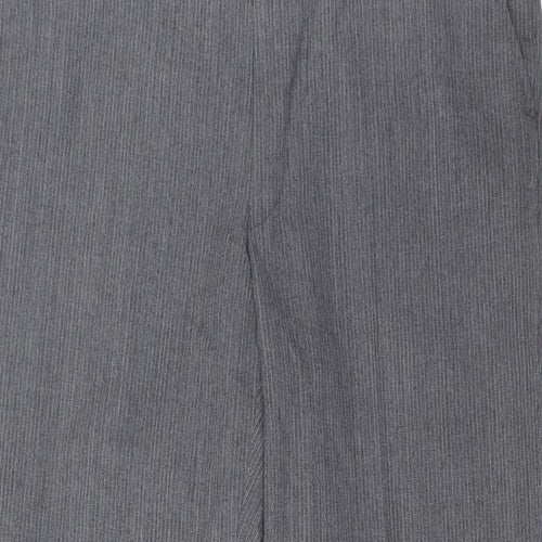 St Michael Mens Grey Polyester Trousers Size 34 in L29 in Regular Hook & Eye - Short Leg, Pockets
