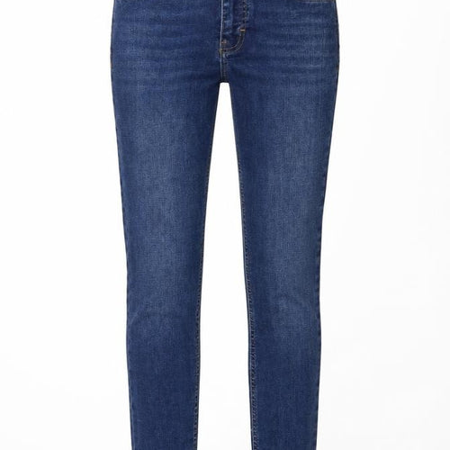 Topshop Womens Blue Cotton Skinny Jeans Size 25 in L30 in Regular Zip - Pockets