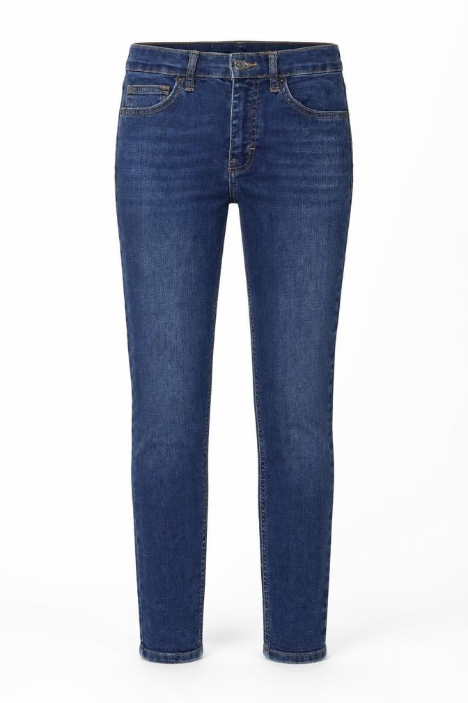Topshop Womens Blue Cotton Skinny Jeans Size 25 in L30 in Regular Zip - Pockets