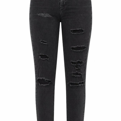 Topshop Womens Grey Cotton Skinny Jeans Size 28 in L34 in Regular Zip - Pockets