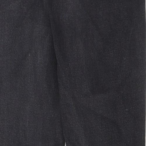 Topshop Womens Grey Cotton Skinny Jeans Size 28 in L34 in Regular Zip - Pockets