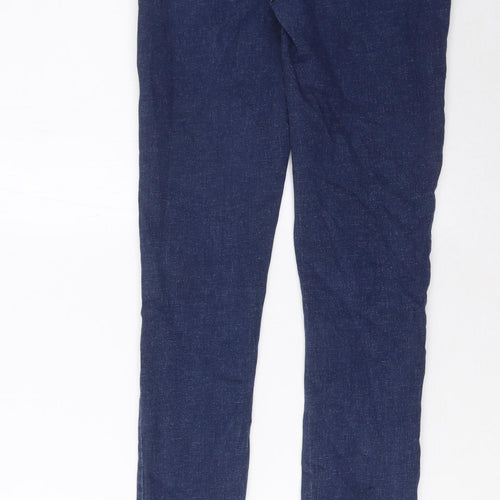 Boohoo Mens Blue Cotton Skinny Jeans Size 30 in L31 in Regular Zip - Pockets