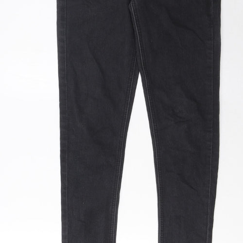 Denim & Co. Womens Grey Cotton Skinny Jeans Size 10 L34 in Regular Zip - Pockets