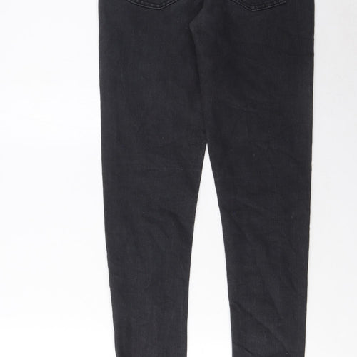 Denim & Co. Womens Grey Cotton Skinny Jeans Size 10 L34 in Regular Zip - Pockets