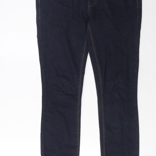 New Look Womens Blue Cotton Skinny Jeans Size 10 L30 in Regular