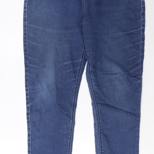 M&Co Womens Blue Cotton Jegging Jeans Size 16 L28 in Regular