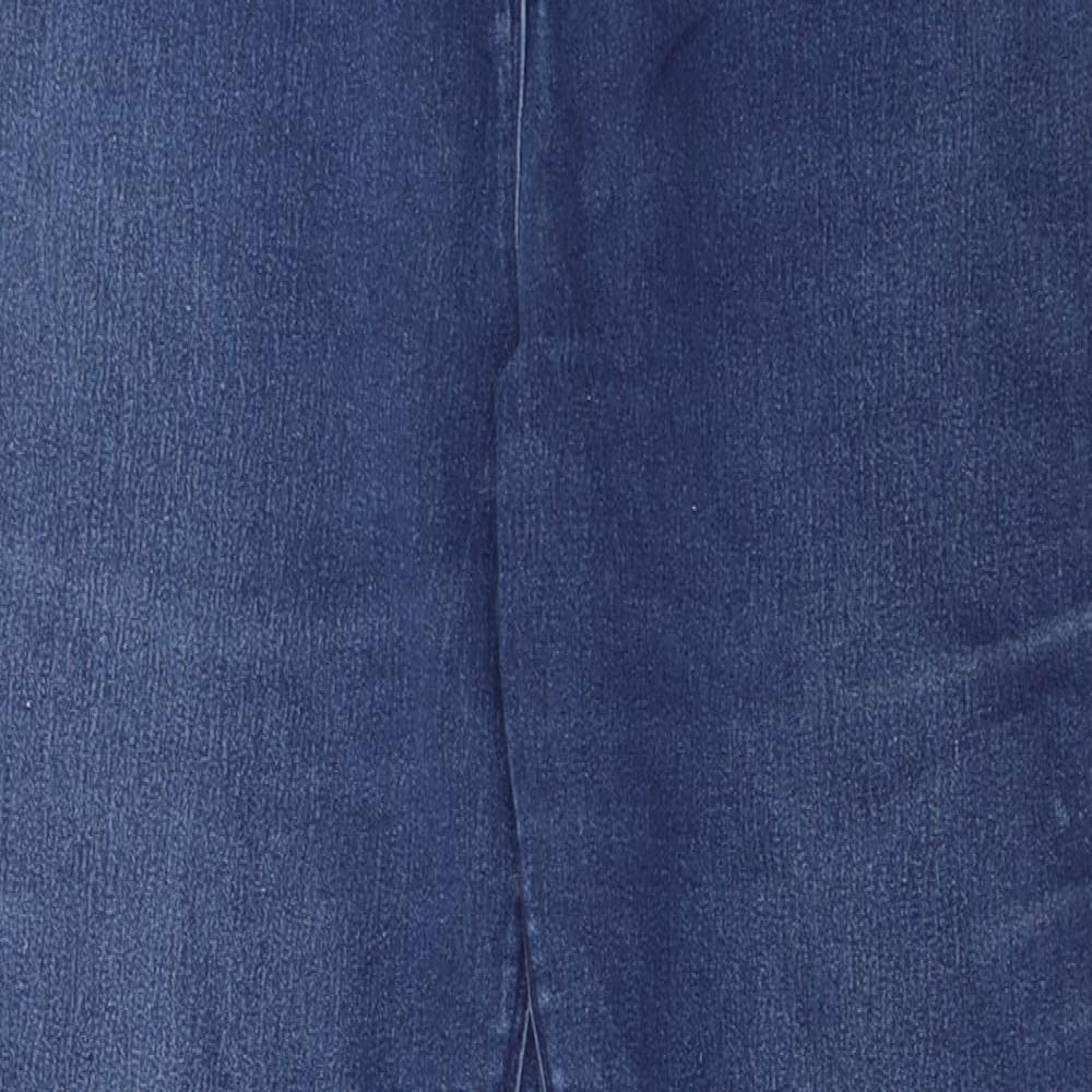 M&Co Womens Blue Cotton Jegging Jeans Size 16 L28 in Regular