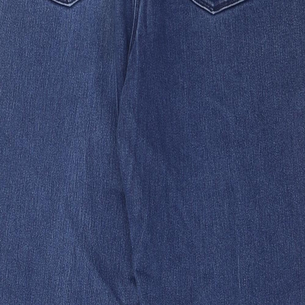 M&Co Womens Blue Cotton Jegging Jeans Size 16 L28 in Regular