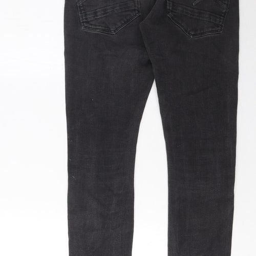 G Raw Mens Grey Cotton Skinny Jeans Size 32 in L32 in Regular Zip - Pockets