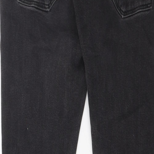 G Raw Mens Grey Cotton Skinny Jeans Size 32 in L32 in Regular Zip - Pockets