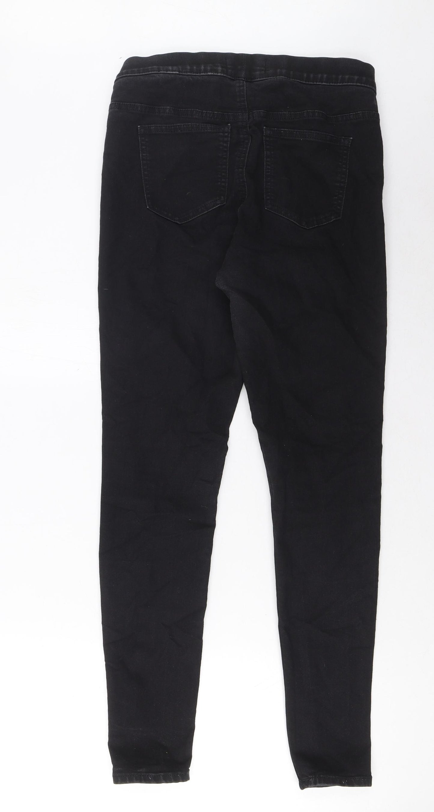 Marks and Spencer Womens Black Cotton Jegging Jeans Size 10 L28 in Regular