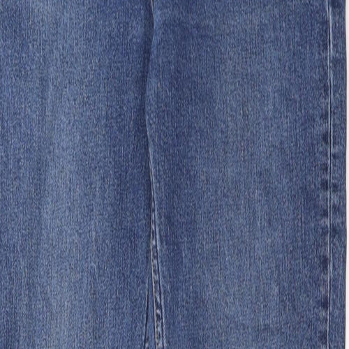 Weekday Womens Blue Cotton Straight Jeans Size 25 in L30 in Regular Zip - Pockets