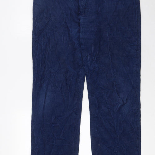Levi's Mens Blue Cotton Trousers Size 33 in L30 in Regular Zip - Pockets