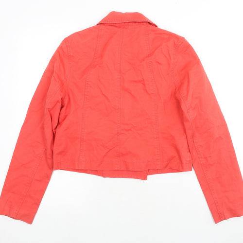 New Look Womens Red Jacket Size 14 Button