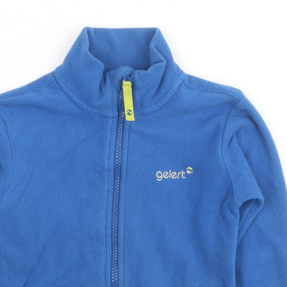 Gelert Boys Blue Polyester Full Zip Sweatshirt Size 5-6 Years Zip