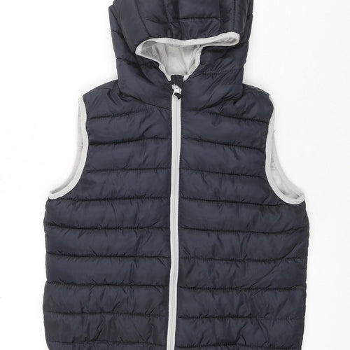 Y.F.K Outdoor Boys Black Gilet Waistcoat Size 11-12 Years Zip