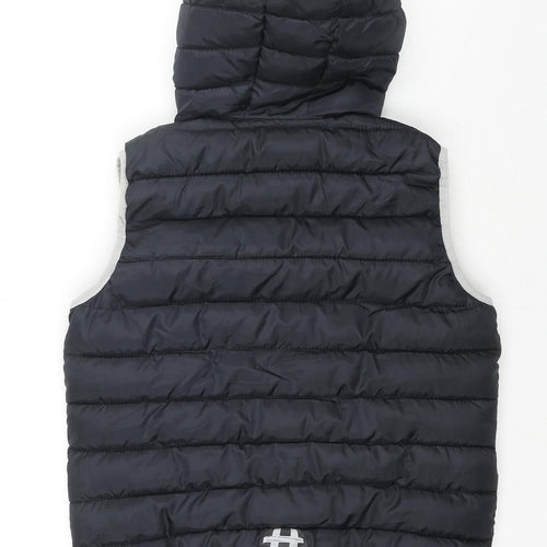 Y.F.K Outdoor Boys Black Gilet Waistcoat Size 11-12 Years Zip