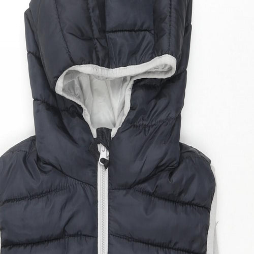 Y.F.K Outdoor Boys Black Gilet Waistcoat Size 11-12 Years Zip