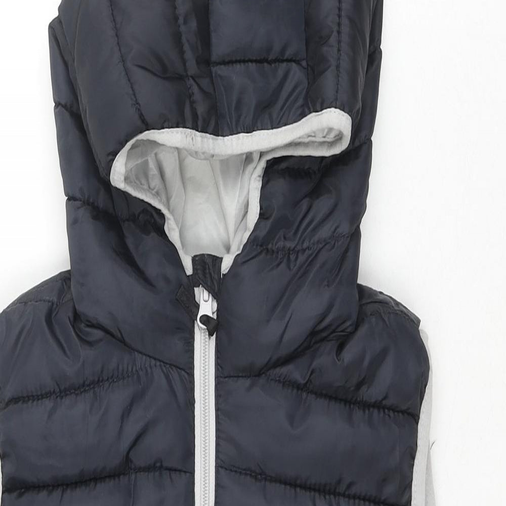 Y.F.K Outdoor Boys Black Gilet Waistcoat Size 11-12 Years Zip