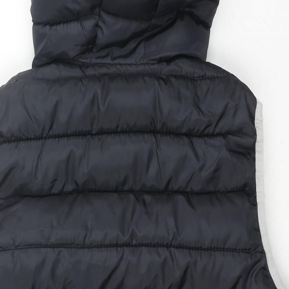Y.F.K Outdoor Boys Black Gilet Waistcoat Size 11-12 Years Zip