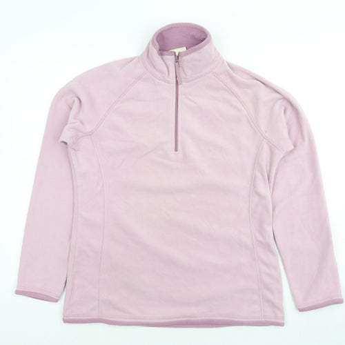 Mountain Warehouse Womens Pink Polyester Pullover Sweatshirt Size 14 Pullover