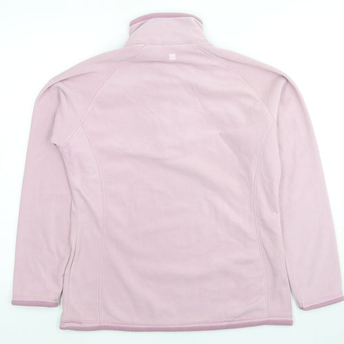 Mountain Warehouse Womens Pink Polyester Pullover Sweatshirt Size 14 Pullover