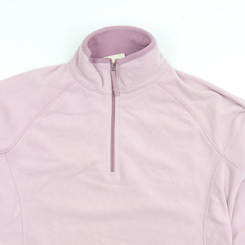 Mountain Warehouse Womens Pink Polyester Pullover Sweatshirt Size 14 Pullover