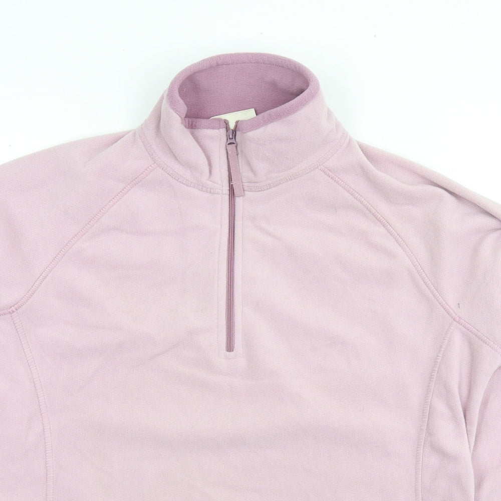 Mountain Warehouse Womens Pink Polyester Pullover Sweatshirt Size 14 Pullover