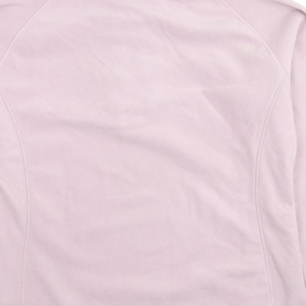 Mountain Warehouse Womens Pink Polyester Pullover Sweatshirt Size 14 Pullover