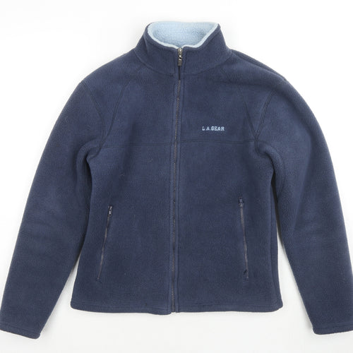 LA Gear Womens Blue Jacket Size 10 Zip