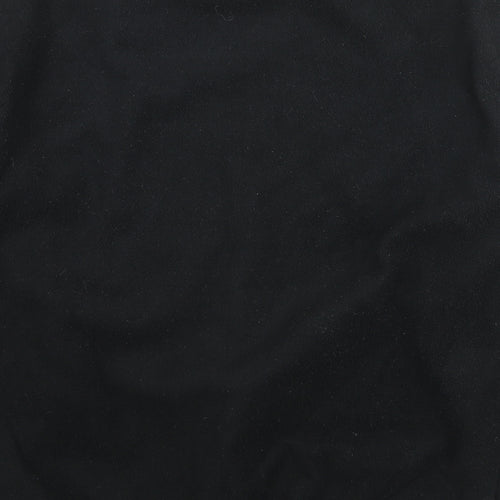 PRETTYLITTLETHING Mens Black Polyester Pullover Sweatshirt Size S