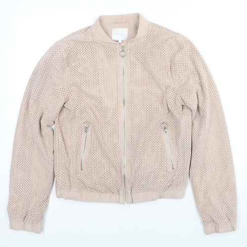 VILA Womens Pink Jacket Size S Zip