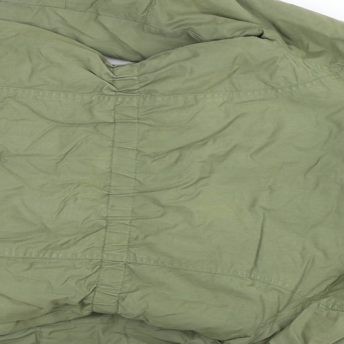 John Lewis Girls Green Parka Jacket Size 12 Years Zip