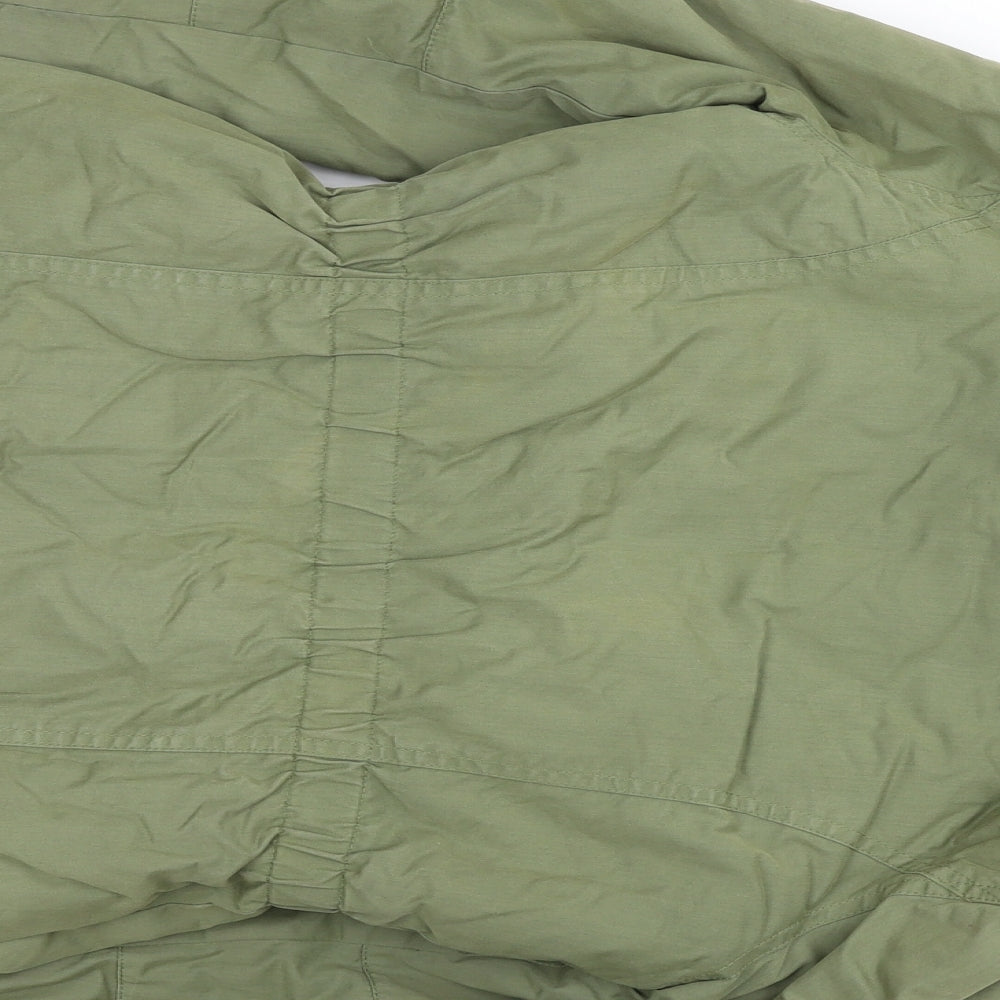 John Lewis Girls Green Parka Jacket Size 12 Years Zip