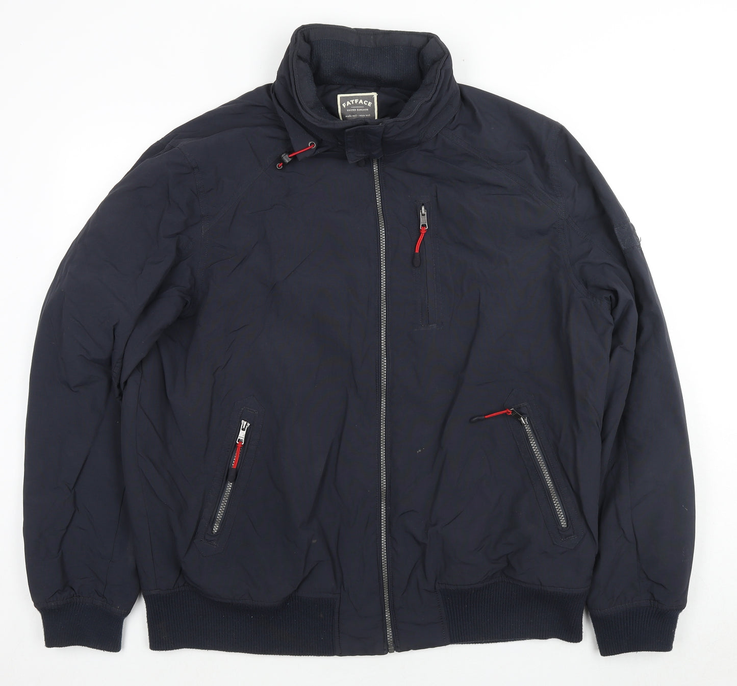 Fat Face Mens Blue Jacket Size XL Zip