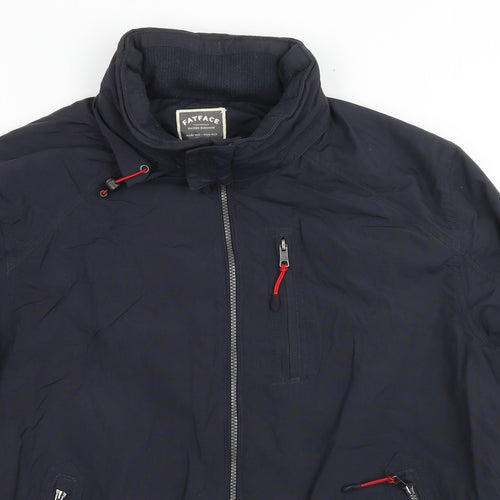 Fat Face Mens Blue Jacket Size XL Zip
