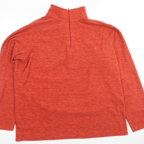 Mountain Warehouse Mens Orange Polyester Pullover Sweatshirt Size XL