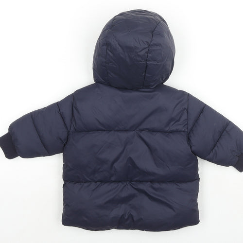 Zara Boys Blue Puffer Jacket Jacket Size 3-6 Months Zip