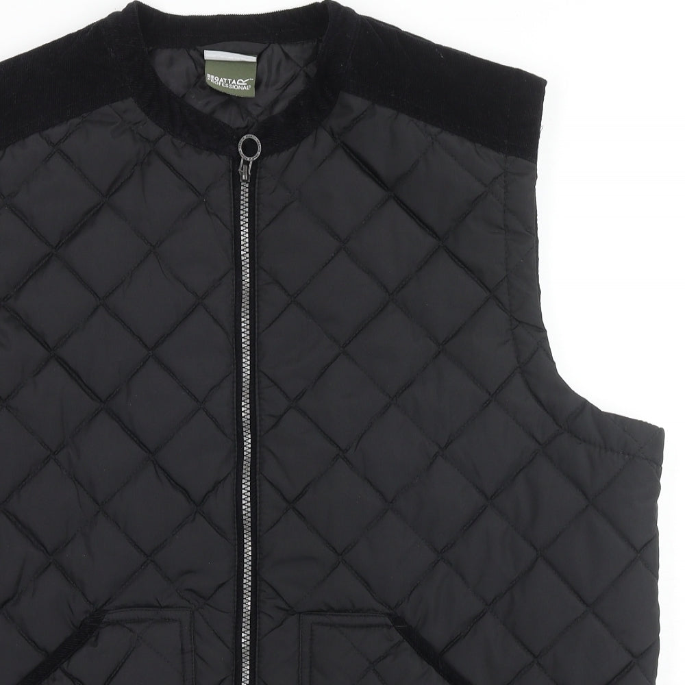 Regatta Mens Black Quilted Waistcoat Size XL Zip