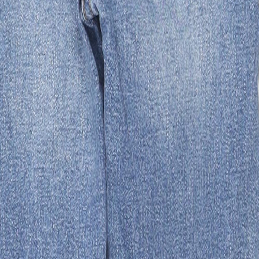 NEXT Boys Blue Cotton Skinny Jeans Size 6 Years Regular Zip - Adjustable Waist