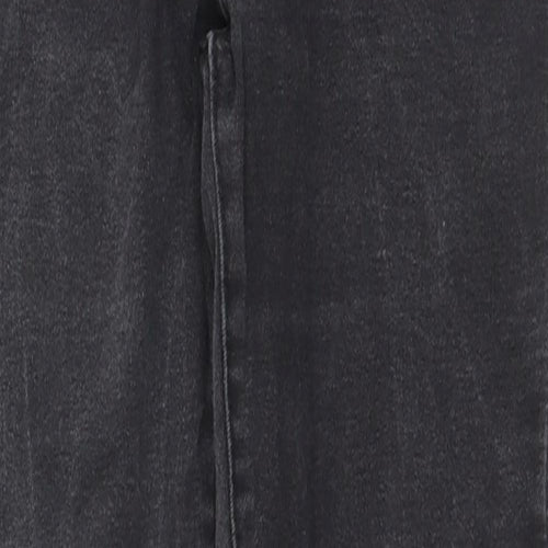 Denim & Co. Womens Black Cotton Skinny Jeans Size 10 L27 in Regular Zip