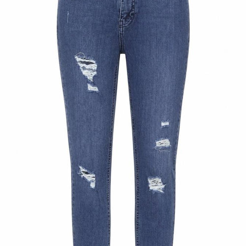 Topshop Womens Blue Cotton Skinny Jeans Size 28 in L30 in Regular Zip