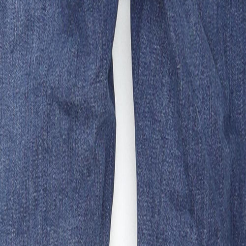 Topshop Womens Blue Cotton Skinny Jeans Size 28 in L30 in Regular Zip