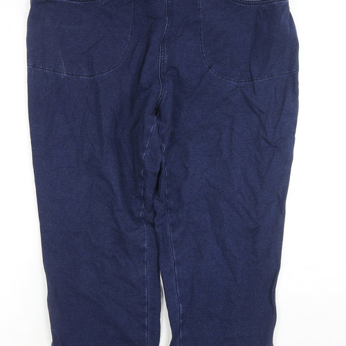 Dream Jeans Womens Blue Cotton Capri Jeans Size M L20 in Regular
