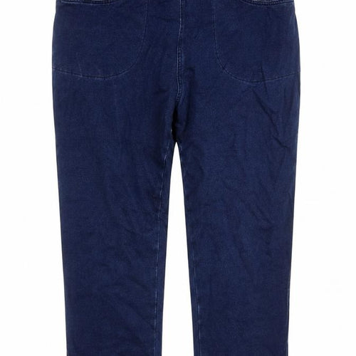 Dream Jeans Womens Blue Cotton Capri Jeans Size M L20 in Regular
